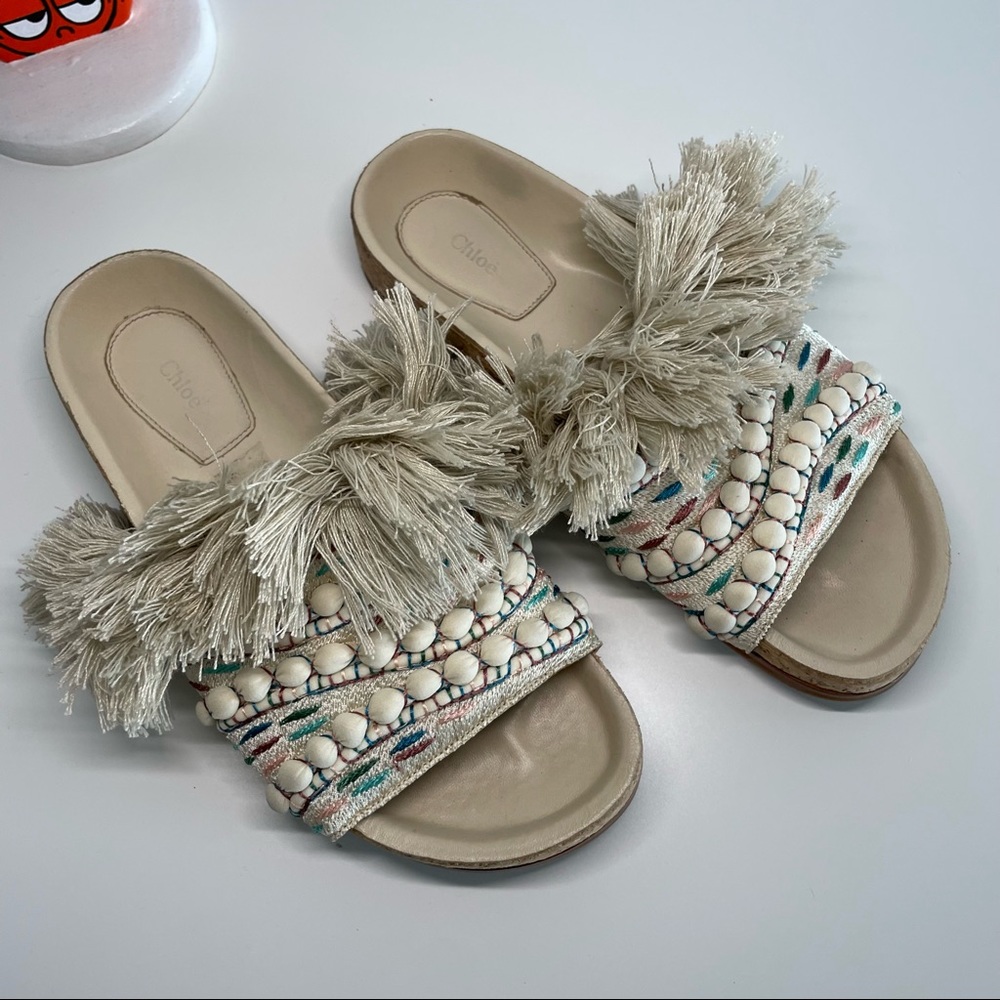 Chloe Slides Embroidery 36